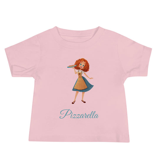 Pizzarella Baby T-Shirt (Pink, White)