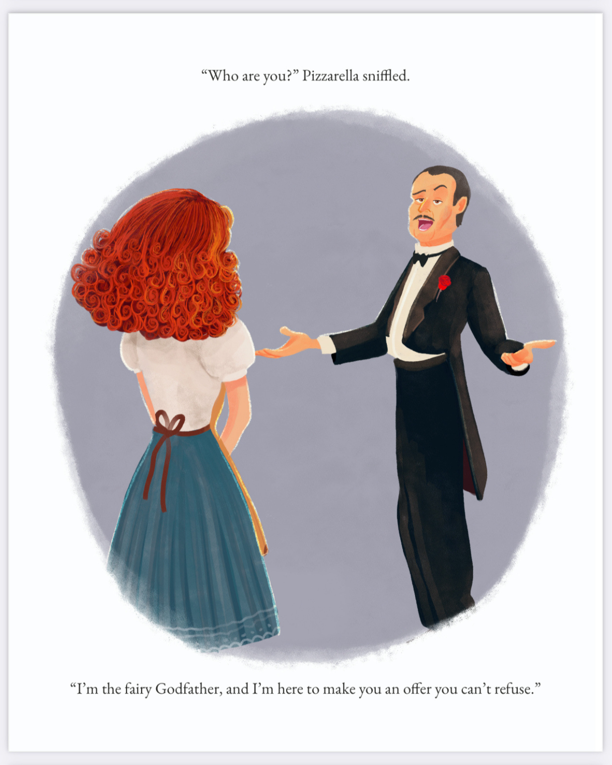 The Fairy Godfather speaking to Pizzarella